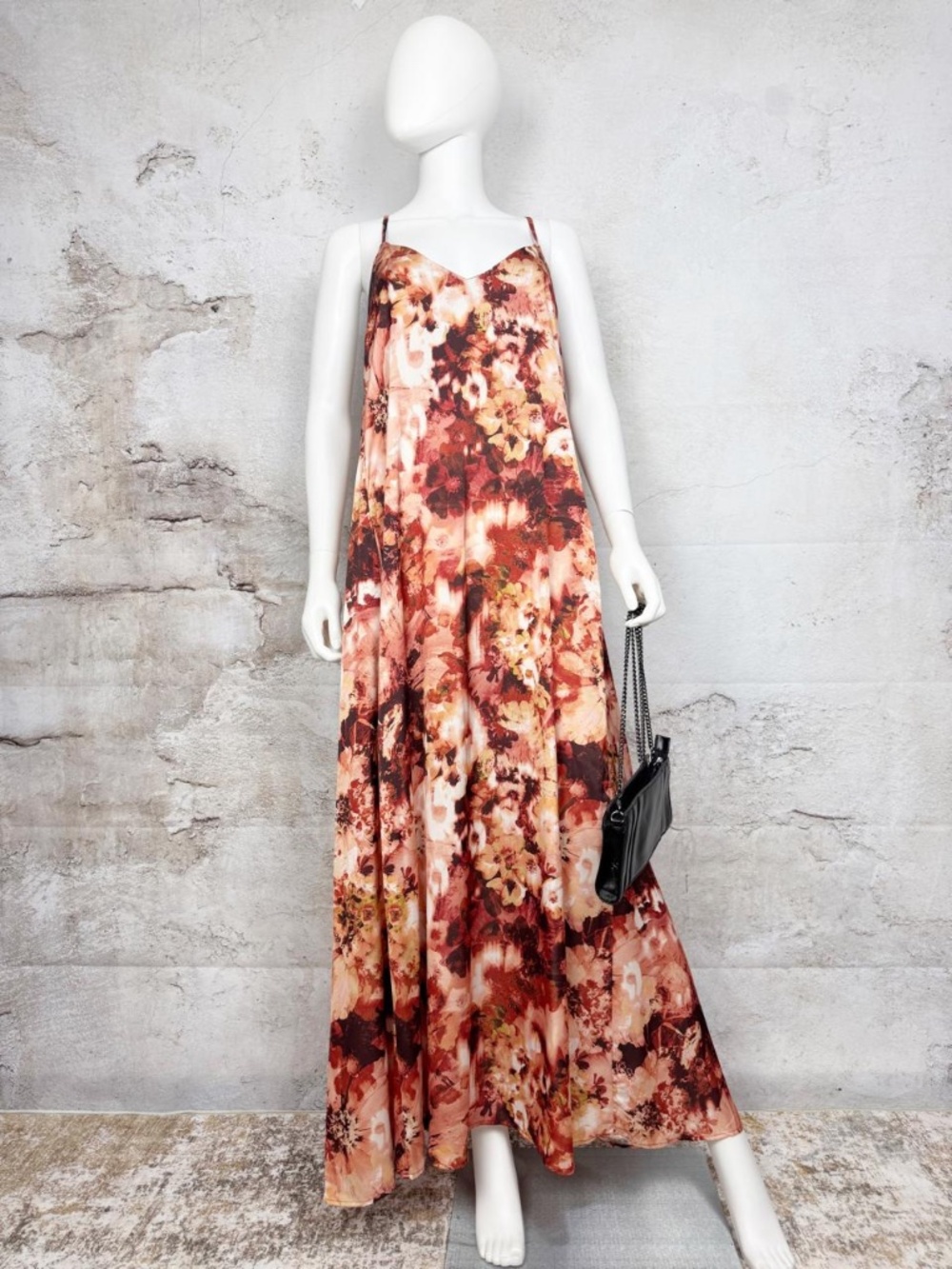 NICOLE MILLER FLORAL MAXI DRESS